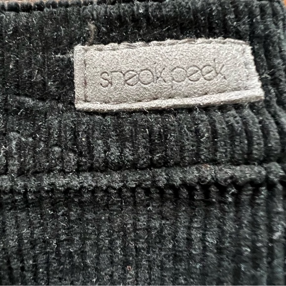 Sneak Peek Corduroy Black Mini Skirt - Picture 5 of 6